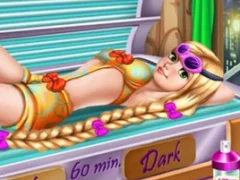 Xogo Goldie Princess Tanning en liña