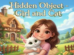 Xogo Hidden Object - Girl and Cat en liña