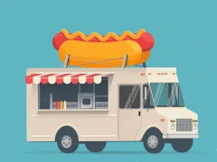Xogo Food Trucks Jigsaw en liña