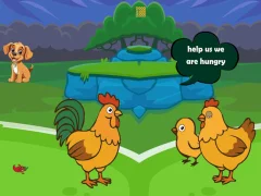 Xogo Feed Hungry Hen Family en liña
