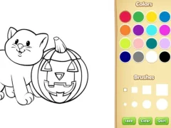 Xogo Halloween Coloring Book en liña