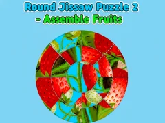 Xogo Round jigsaw Puzzle 2 - Assemble Fruits en liña