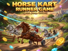 Xogo Horse Kart Runner Game en liña