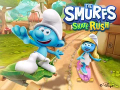 Xogo The Smurfs Skate Rush en liña