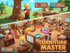 Xogo Furniture Master – Build Your Furniture Stor en liña