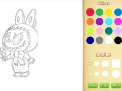 Xogo Chibi Labubu Coloring Book for Kids en liña