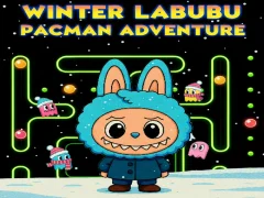 Xogo Winter Labubu Pacman Adventure en liña