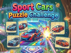Xogo Sport Cars Puzzle Challenge en liña