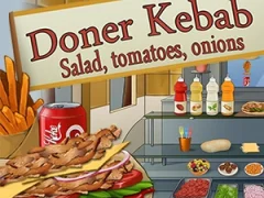 Xogo Doner Kebab Salad, Tomatoes, Onions en liña