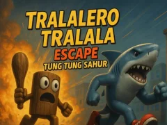 Xogo Tralalero Tralala escape Tung Tung Sahur en liña