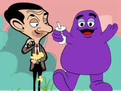 Xogo When Mr Bean meet Grimace en liña