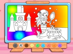 Xogo Coloring Book: Mermaid Makeup en liña