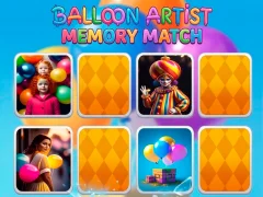 Xogo Balloon Artist Memory Match en liña