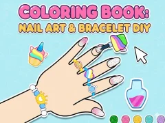 Xogo Coloring Book: Nail Art & Bracelet Diy en liña