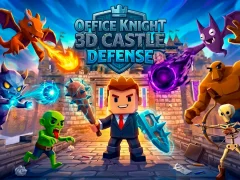 Xogo Office Knight 3D Castle Defense en liña