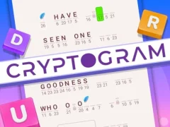 Xogo Cryptogram: Word Brain Puzzle en liña