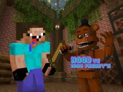 Xogo Noob vs 1000 Freddy's en liña
