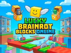 Xogo Lucky Brainrot Blocks Online en liña
