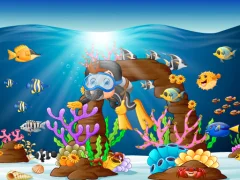 Xogo Water Dive 2D: Underwater Survival en liña