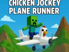 Xogo Chicken Jockey Plane Runner en liña