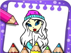 Xogo Easy Bratz Coloring en liña