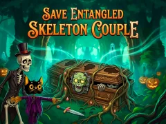 Xogo Save Entangled Skeleton Couple en liña