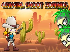 Xogo Cowgirl Shoot Zombies en liña