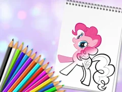 Xogo Cute Pony Coloring Book en liña