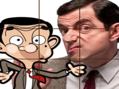 Xogo Mr Bean Tile Puzzle en liña