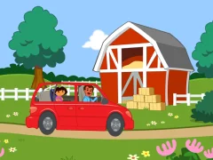 Xogo Dora The explorer Dora's Ride-Along Animal Photo Adventure en liña