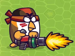 Xogo Chicken Wars Merge Guns en liña