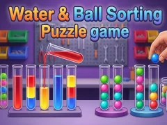 Xogo Water & Ball Sorting Puzzle game en liña