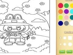 Xogo Labubu Coloring Book For Kids en liña