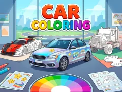 Xogo Car Coloring en liña