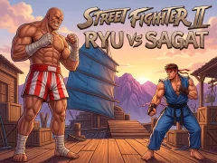 Xogo Street Fighter II Ryu vs Sagat en liña