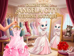 Xogo Talking Tom Angela City Wedding Boutique en liña