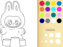 Xogo Easy Labubu Coloring Book en liña