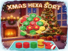 Xogo Xmas Hexa Sort en liña