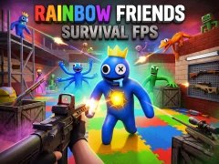 Xogo Rainbow Friends Survival FPS en liña