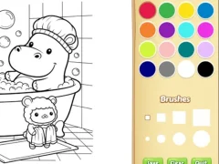 Xogo Cozy Friends Coloring Book for Kids en liña