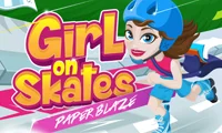 Xogo Girl on Skates Paper Blaze en liña