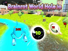 Xogo Brainrot World Hole io en liña