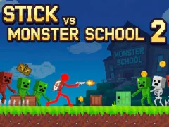 Xogo Stick vs Monster School 2 en liña