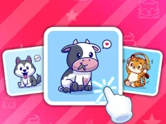 Xogo Cute Animal Cards en liña