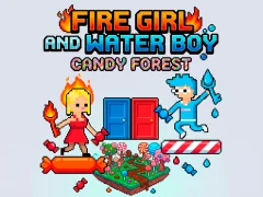Xogo Fire Girl and Water Boy Candy Forest en liña