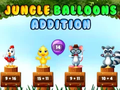 Xogo Jungle Balloons Addition en liña