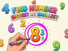 Xogo Find Number Biggest and Smallest en liña