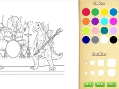 Xogo Dinosaur Coloring Book For Kids en liña