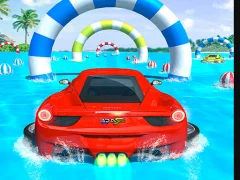 Xogo Water Surfing Car Stunts Car Racing en liña