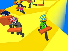 Xogo Stickman Planks Fall en liña